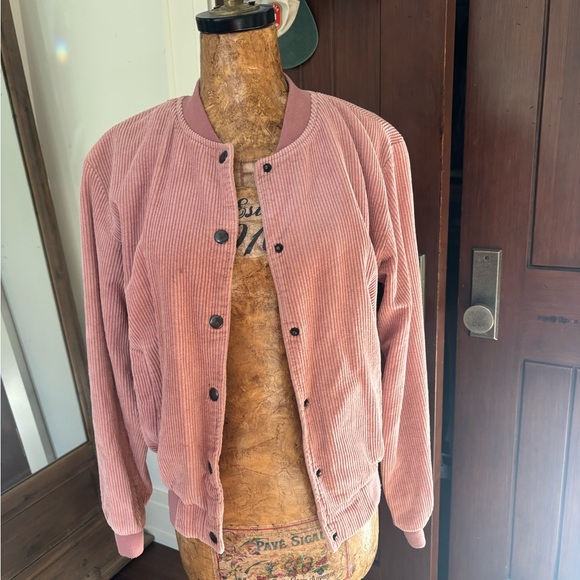 Pink Corduroy Women's Jacket - Picture 1 of 3